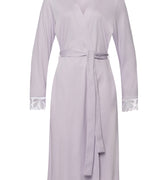 Kalea Floral Tulle Cotton Robe | Pink Lavender 74789-2463